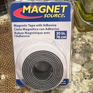 Magnet Source Magnetic Tape with Adhesive - Length: 30 inch, Width: 1 inch